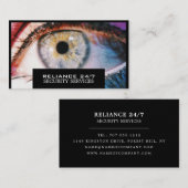 Stijlvol Afbeelding, beveiligingsservice Visitekaartje (Voorkant / Achterkant)