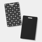 Stijlvol Afbeelding, ontwerp of zakelijk Logo-patr Badge (Voor- en achterkant)