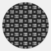 Stijlvol Afbeelding, ontwerp of zakelijk Logo-patr Ronde Sticker (Voorkant)