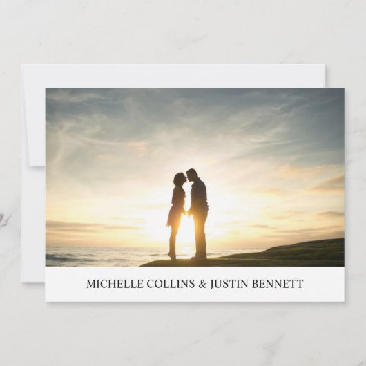 Stijlvol Afbeelding-uitnodiging Kaart (Achterkant)