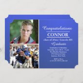 Stijlvol Afstudeerder Foto Afstuderen Uitnodiging (Voorkant / Achterkant)