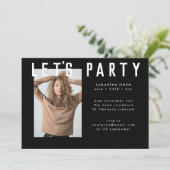 stijlvol afstudeerder met zwarte taart kaart (Staand voorkant)