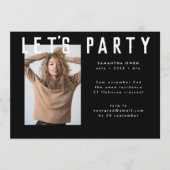 stijlvol afstudeerder met zwarte taart kaart (Voorkant)