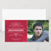 STIJLVOL AFSTUDEERDER PHOTOCARD modern afstuderen  Aankondiging (Voorkant / Achterkant)