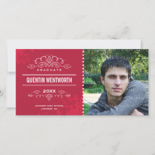 STIJLVOL AFSTUDEERDER PHOTOCARD modern afstuderen Aankondiging