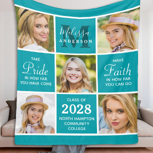 Stijlvol Afstuderen 5 Afstuderen voor fotocollage Fleece Deken