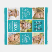 Stijlvol Afstuderen 5 Afstuderen voor fotocollage Fleece Deken (Voorkant (Horizontaal))