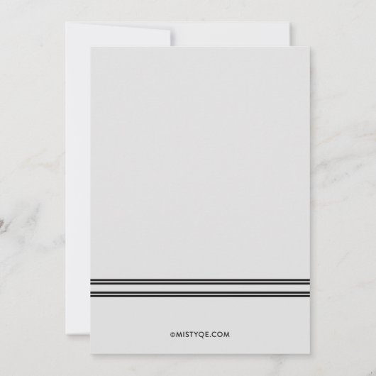 Stijlvol Afstuderen aankondiging van het Afstudere (Achterkant)