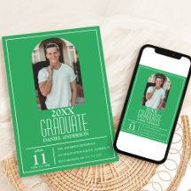 Stijlvol Afstuderen foto-uitnodiging