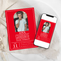 Stijlvol Afstuderen foto-uitnodiging