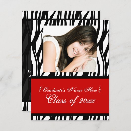 Stijlvol Afstuderen Kaart (Voorkant / Achterkant)
