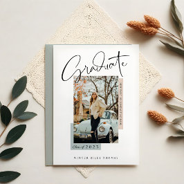 Stijlvol Afstuderen Manuscript bekleden Foto Afstu Kaart