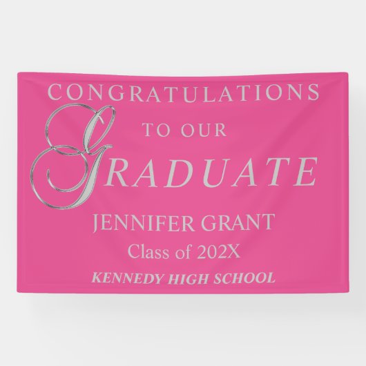 Stijlvol Afstuderen Spandoek (Horizontaal)