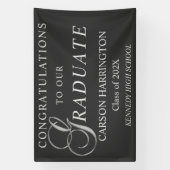 Stijlvol Afstuderen Spandoek (Verticaal)