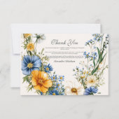 Stijlvol Afstuderen van de Veerbloem Bedankkaart (Voorkant)