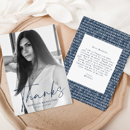 Stijlvol Afstuderen van het Manuscript van de mari Bedankkaart