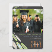 Stijlvol Afstuderen voor digitale vlinder Foto Kaart (Voorkant)