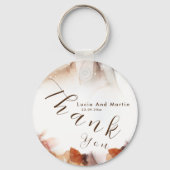 Stijlvol alcoholgebruik Oranje inkt Dank je huweli Sleutelhanger (Voorkant)