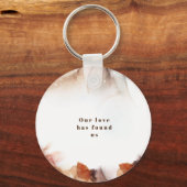 Stijlvol alcoholgebruik Oranje inkt Dank je huweli Sleutelhanger (Achterkant)