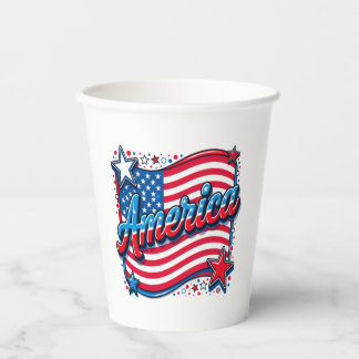 Stijlvol Amerika koffiekopje Papieren Bekers