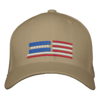 Stijlvol Amerikaans vlag ontwerp Geborduurde Pet