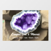Stijlvol Amethyst Geode Custom Business Raamsticker (Vel)