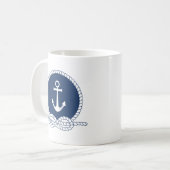 Stijlvol Anchor en Rope Koffiemok (Voorkant links)