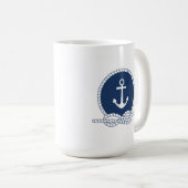 Stijlvol Anchor en Rope Koffiemok (Voorkant rechts)
