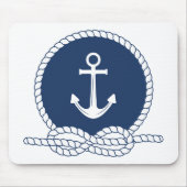 Stijlvol Anchor en Rope Muismat (Voorkant)