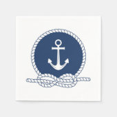 Stijlvol Anchor en Rope Servet (Voorkant)