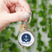 Stijlvol Anchor en Rope Sleutelhanger (Hand)