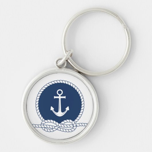 Stijlvol Anchor en Rope Sleutelhanger (Voorkant)