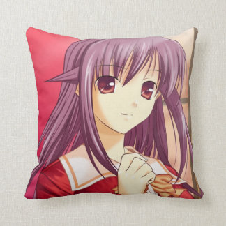 Stijlvol Anime Meisje Omkeerbaar Kussen
