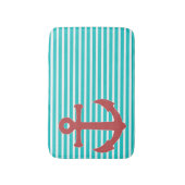 Stijlvol Anker en Stripes Bath Mat (Voorkant Verticaal)