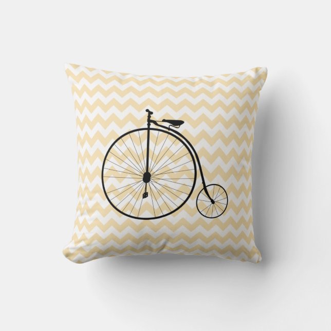 Stijlvol Antiek fietsenontwerp Kussen (Voorkant)