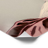 Stijlvol antiek, schoonheid met gekromde bloemen perfect poster (Hoek)