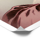 Stijlvol antiek, schoonheid met gekromde bloemen poster (Hoek)