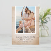 Stijlvol Antiek voor fotobruiloft Save The Date (Staand voorkant)