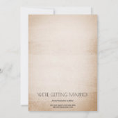 Stijlvol Antiek voor fotobruiloft Save The Date (Achterkant)