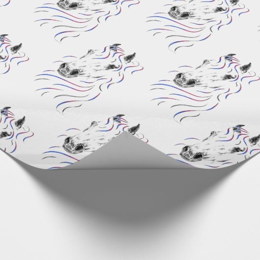 Stijlvol Arabisch paard Cadeaupapier (Hoek)
