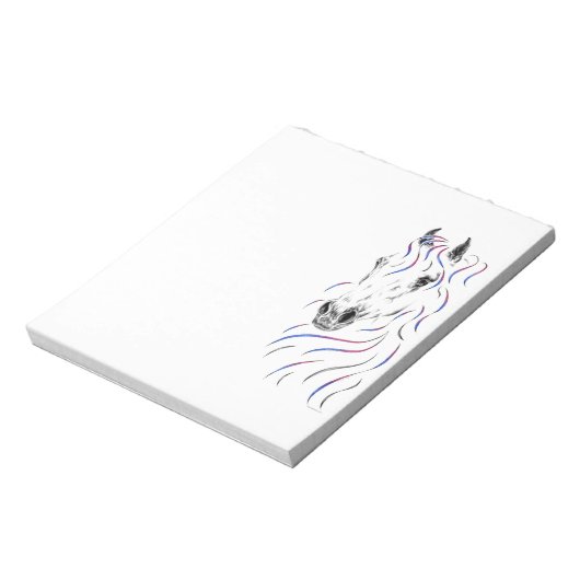 Stijlvol Arabisch paard Notitieblok (Linkerzijde)