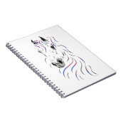 Stijlvol Arabisch paard Notitieboek (Rechterzijde)