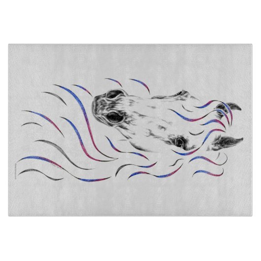 Stijlvol Arabisch paard Snijplank (Voorkant)