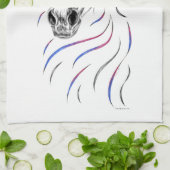 Stijlvol Arabisch paard Theedoek (Gevouwen)