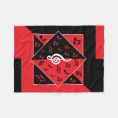 Stijlvol Art deco stijl muziekontwerp Fleece Deken (Voorkant (Horizontaal))