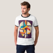 Stijlvol art design shirt (Voorkant volledig)