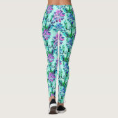 Stijlvol artistiek beeld modern Cactus Patroon Leggings (Achterkant)