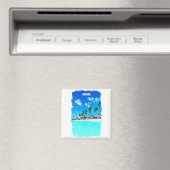 Stijlvol Aruba Caribbean Beach Paradise Magneet (Insitu (Vaatwasser))