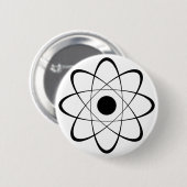 Stijlvol Atom-symbool Ronde Button 5,7 Cm (Voorkant /achterkant)