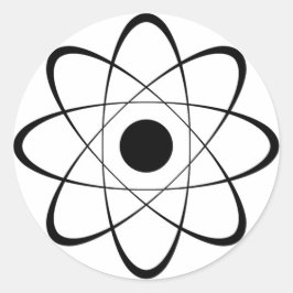 Stijlvol Atom-symbool Ronde Sticker